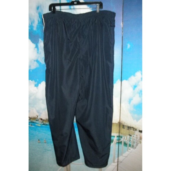 NEW by CLASSIC ELEMENTS, PLUS SIZE 18W, NAVY BLUE NYLON WORKOUT PANTS, TEFLON - Picture 1 of 11